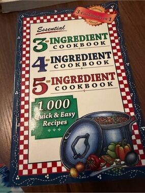 Essential 3-4-5 Ingredient Cookbook Collection - Blue/Red